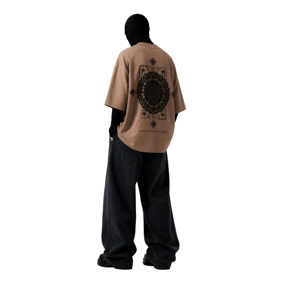 ELYSIUM [01] — HEAVY COTTON TEE — BONE BEIGE