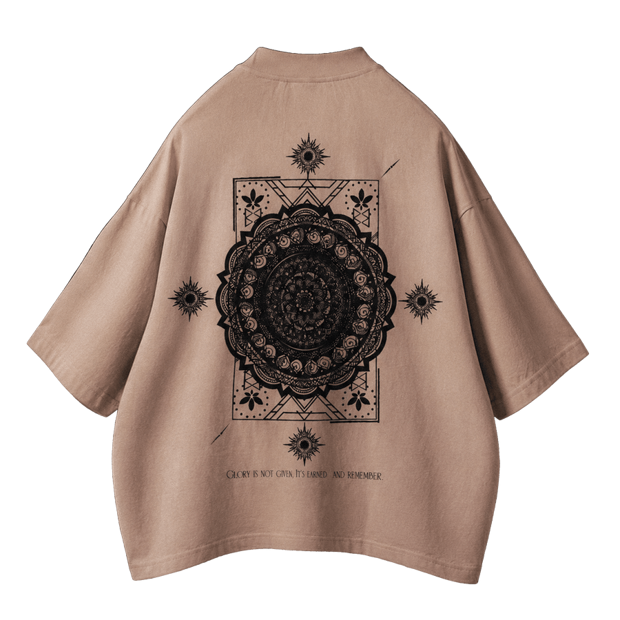 ELYSIUM [01] — HEAVY COTTON TEE — BONE BEIGE