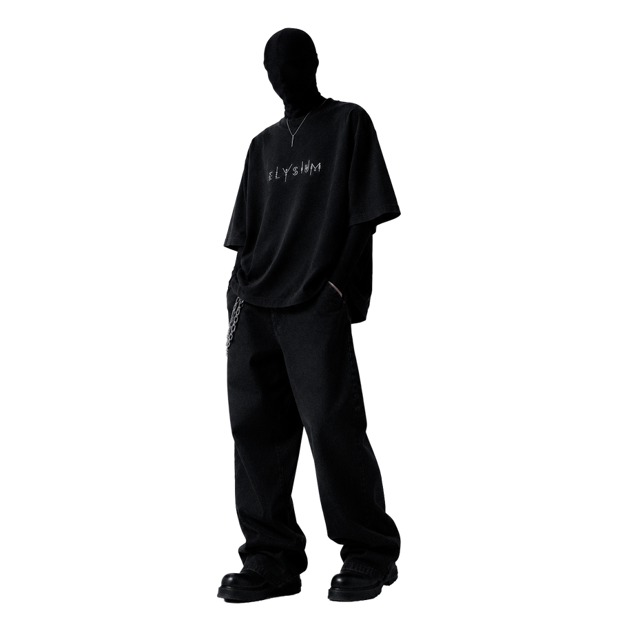 ELYSIUM [LTD] — HEAVY COTTON TEE — ONYX BLACK