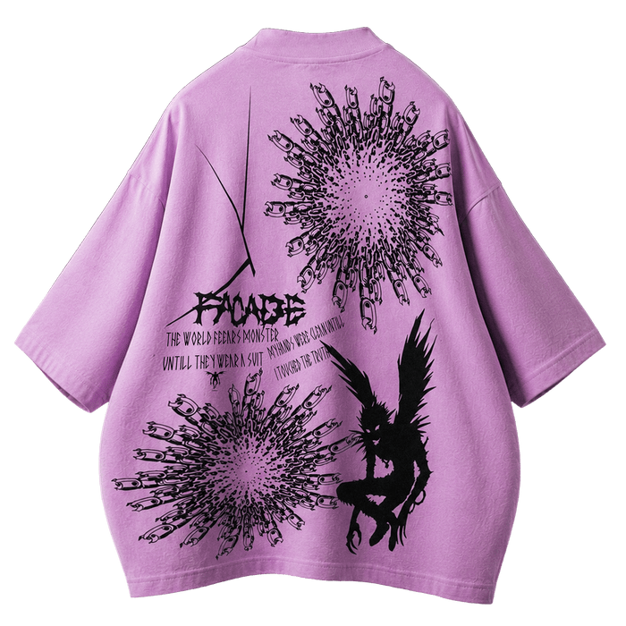 FACADE [02] — HEAVY COTTON TEE — LAVENDER HAZE